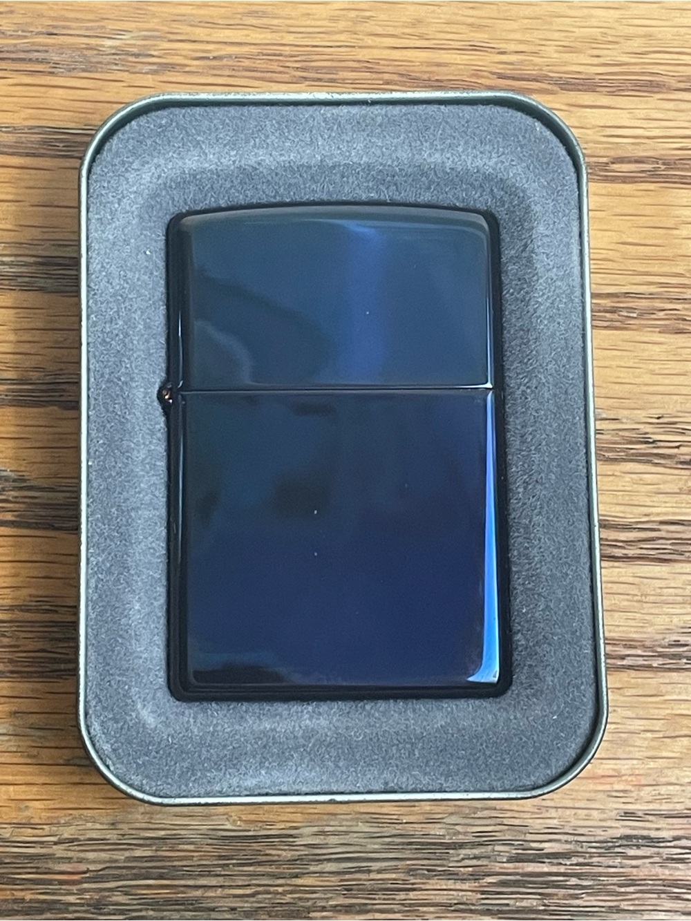 Vintage Zippo Windproof Lighter – 20328 Mood Indigo – New In Original Tin